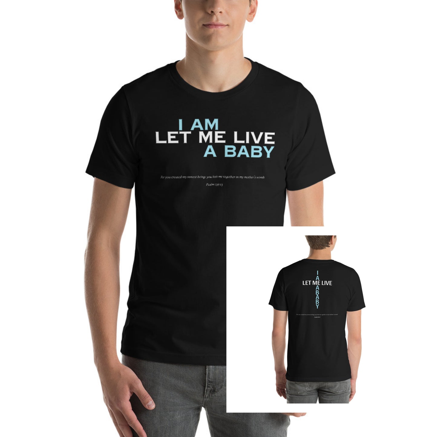 Let Me Live (Alt Design 2) | Unisex 2-Sided T-Shirt - Bella + Canvas